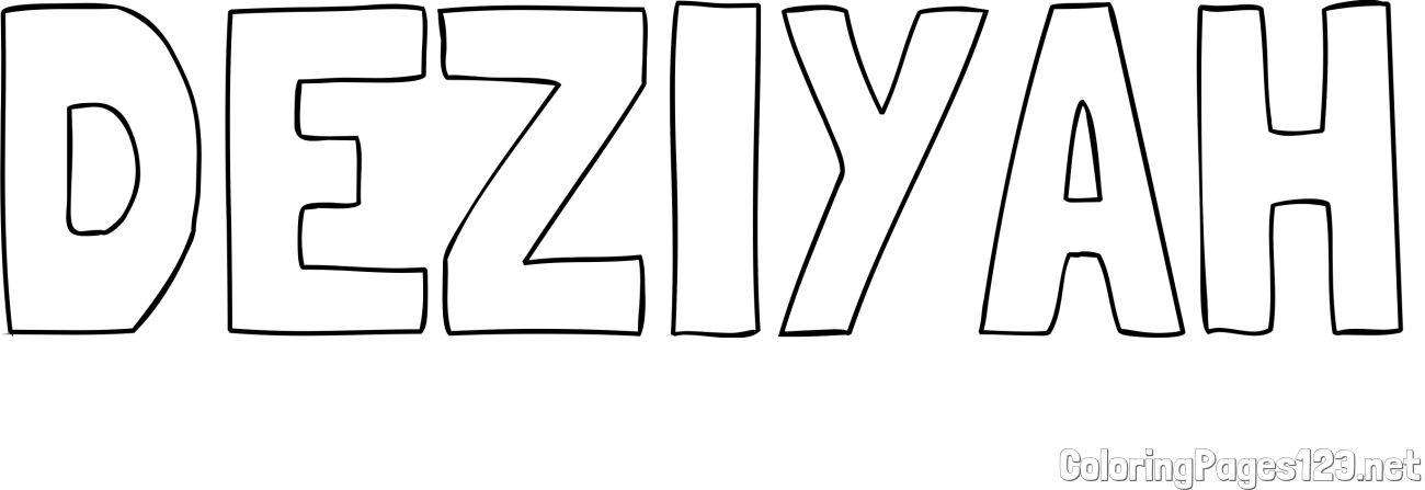 DEZIYAH Coloring Page