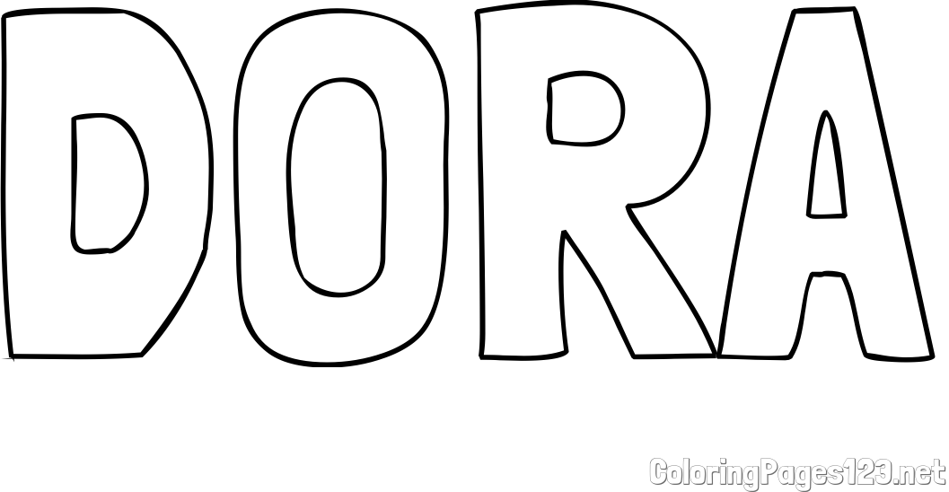 DORA Coloring Page