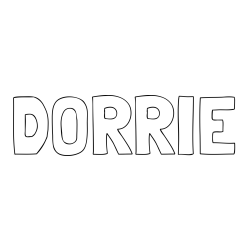 Online Created Coloring Page - DORRIE Coloring Page