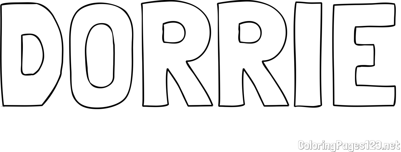 DORRIE Coloring Page