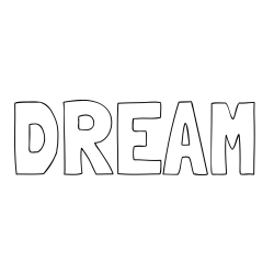 Online Created Coloring Page - DREAM Coloring Page
