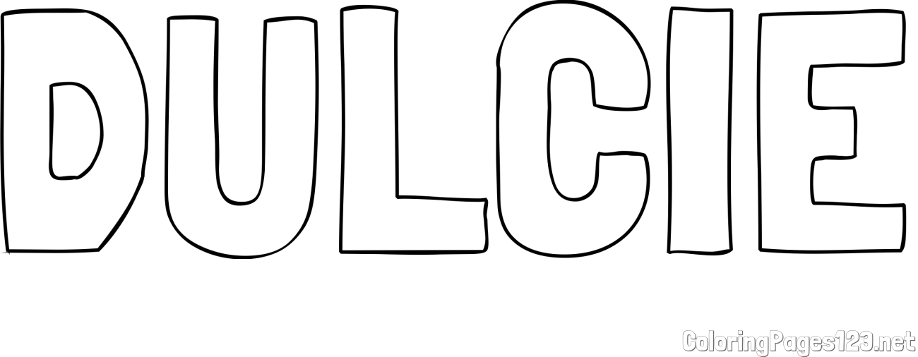 DULCIE Coloring Page