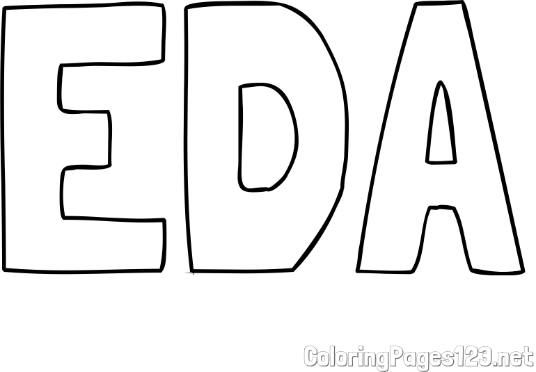 EDA Coloring Page