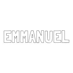 Online Created Coloring Page - EMMANUEL Coloring Page