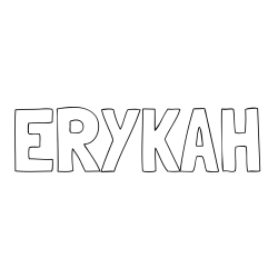 Online Created Coloring Page - ERYKAH Coloring Page