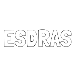 Online Created Coloring Page - ESDRAS Coloring Page