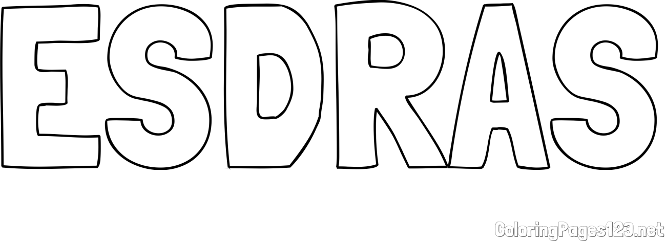 ESDRAS Coloring Page