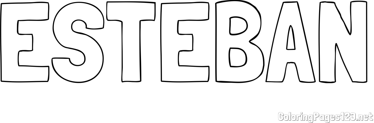ESTEBAN Coloring Page