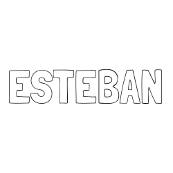 Online Created Coloring Page - ESTEBAN Coloring Page
