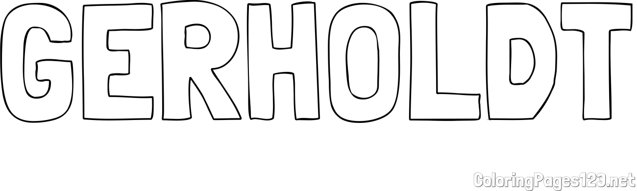 GERHOLDT Coloring Page