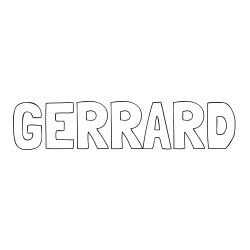 Online Created Coloring Page - GERRARD Coloring Page