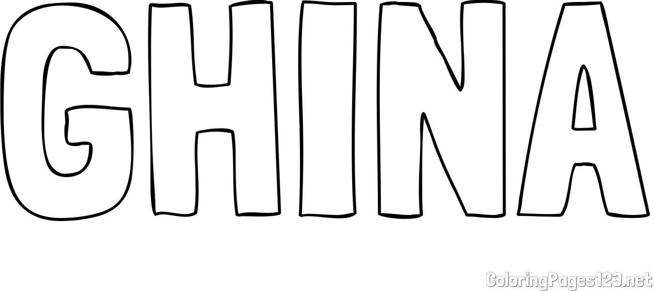 GHINA Coloring Page