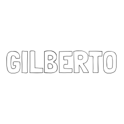Online Created Coloring Page - GILBERTO Coloring Page