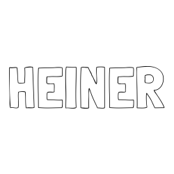 Online Created Coloring Page - HEINER Coloring Page