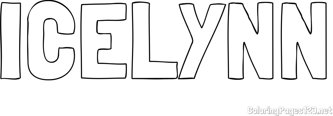 ICELYNN Coloring Page