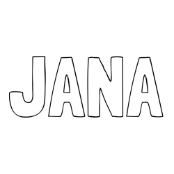 Online Created Coloring Page - JANA Coloring Page