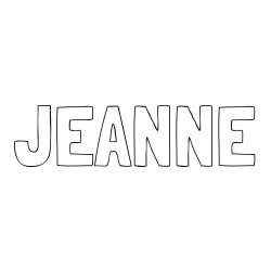 Online Created Coloring Page - JEANNE Coloring Page