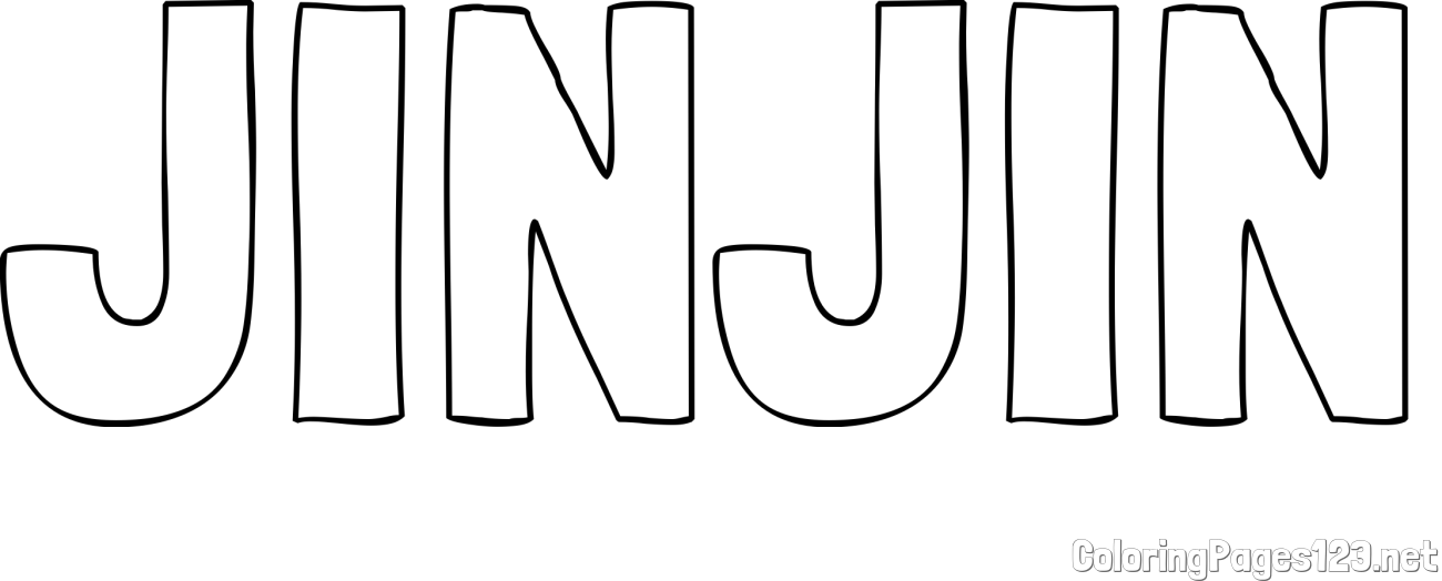 JINJIN Coloring Page