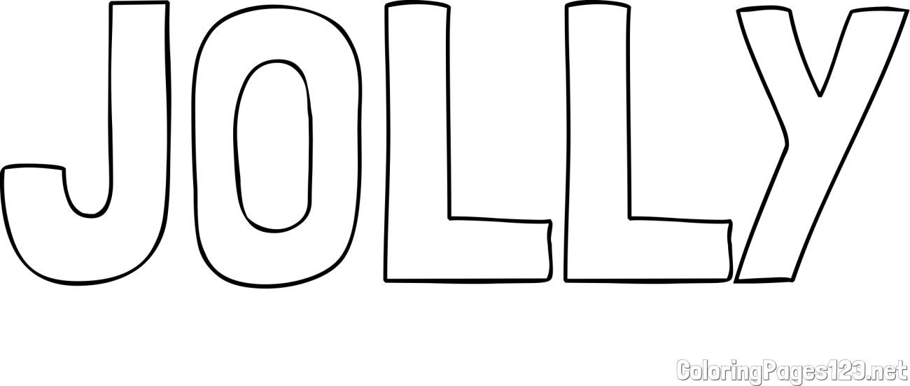 JOLLY Coloring Page