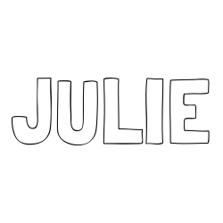 Online Created Coloring Page - JULIE Coloring Page