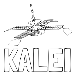 Online Created Coloring Page - KALEI Coloring Page and NASA Space Probe Coloring Page
