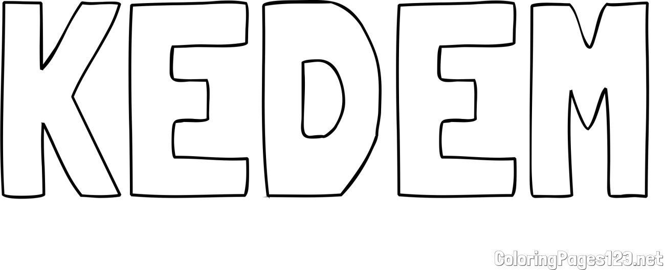 KEDEM Coloring Page
