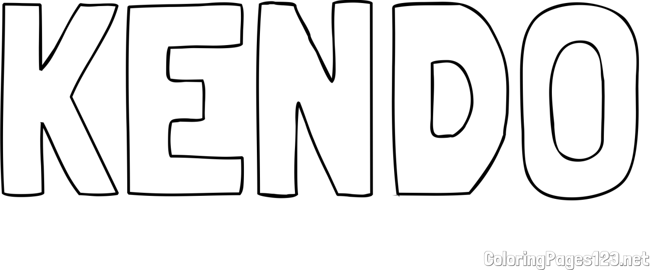 KENDO Coloring Page