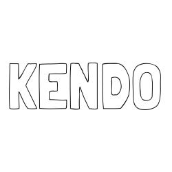 Online Created Coloring Page - KENDO Coloring Page