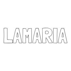 Online Created Coloring Page - LAMARIA Coloring Page