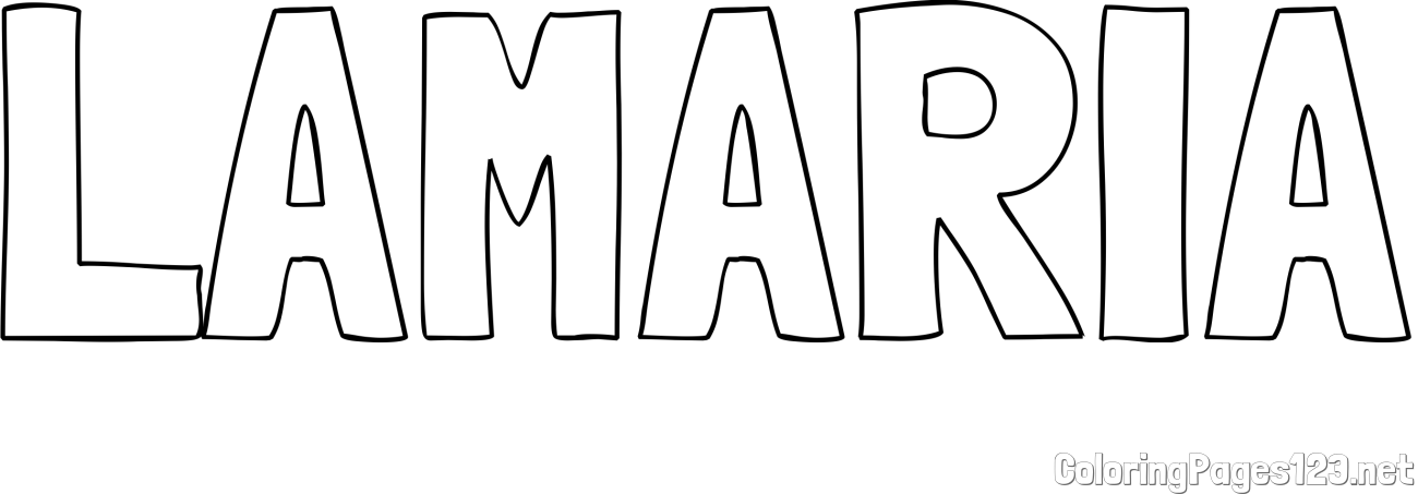 LAMARIA Coloring Page