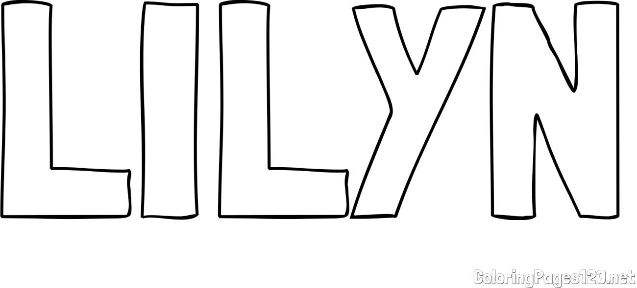 LILYN Coloring Page