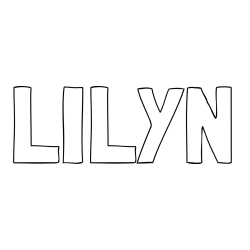 Online Created Coloring Page - LILYN Coloring Page