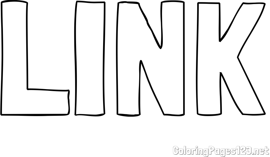 LINK Coloring Page