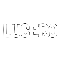 Online Created Coloring Page - LUCERO Coloring Page