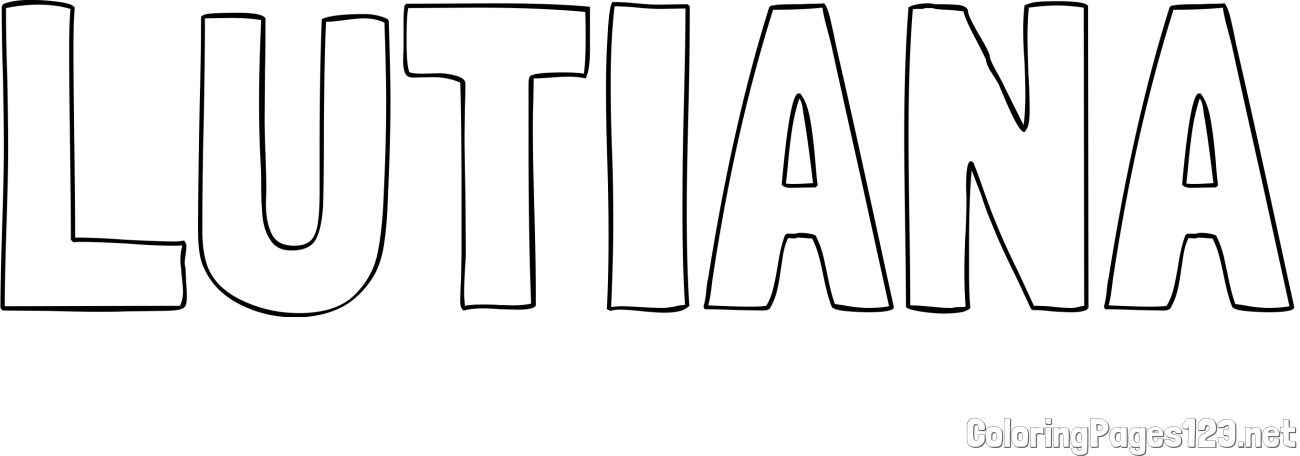LUTIANA Coloring Page