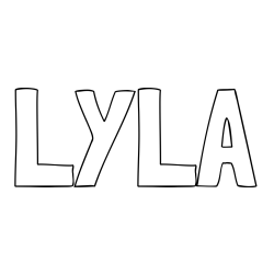 Online Created Coloring Page - LYLA Coloring Page