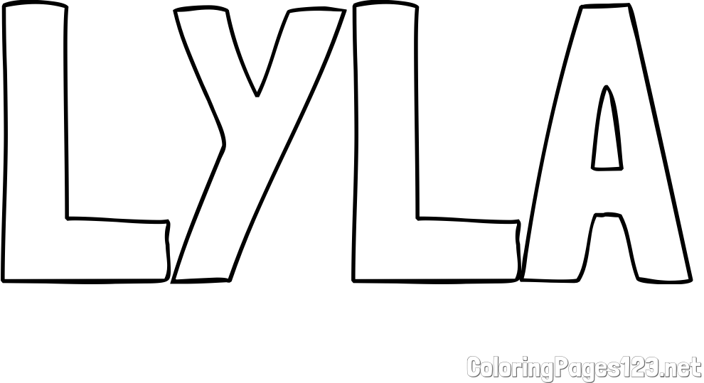 LYLA Coloring Page