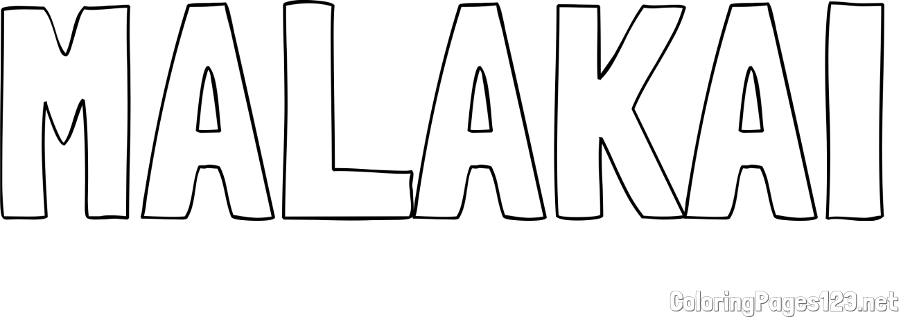 MALAKAI Coloring Page