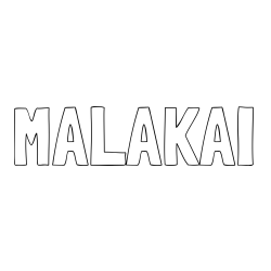 Online Created Coloring Page - MALAKAI Coloring Page