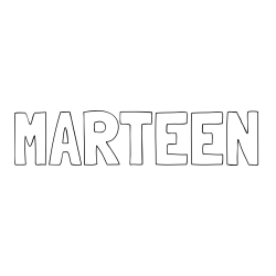 Online Created Coloring Page - MARTEEN Coloring Page