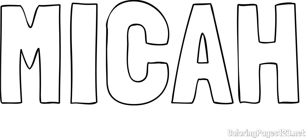 MICAH Coloring Page