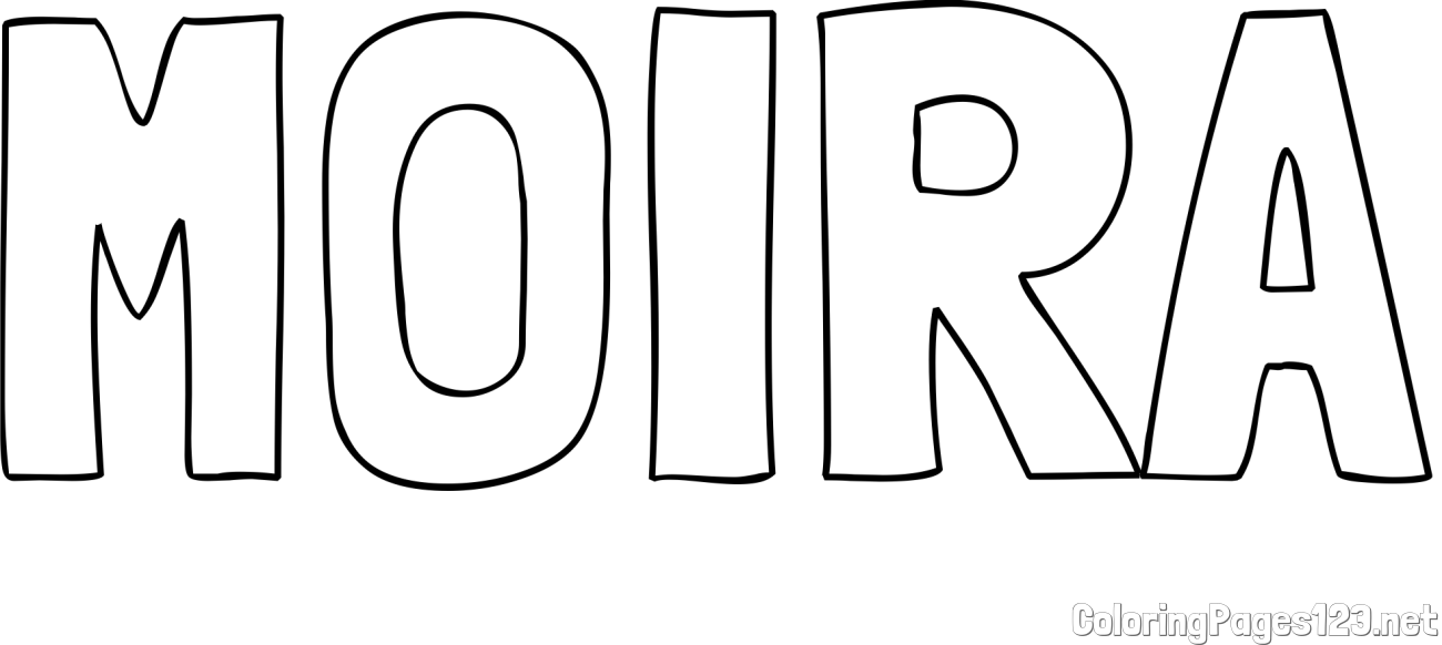 MOIRA Coloring Page