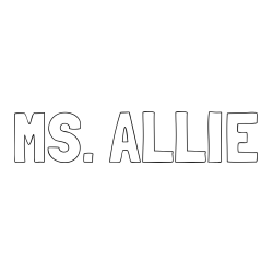 Online Created Coloring Page - MS. ALLIE Coloring Page