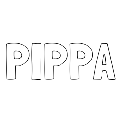 Online Created Coloring Page - PIPPA Coloring Page