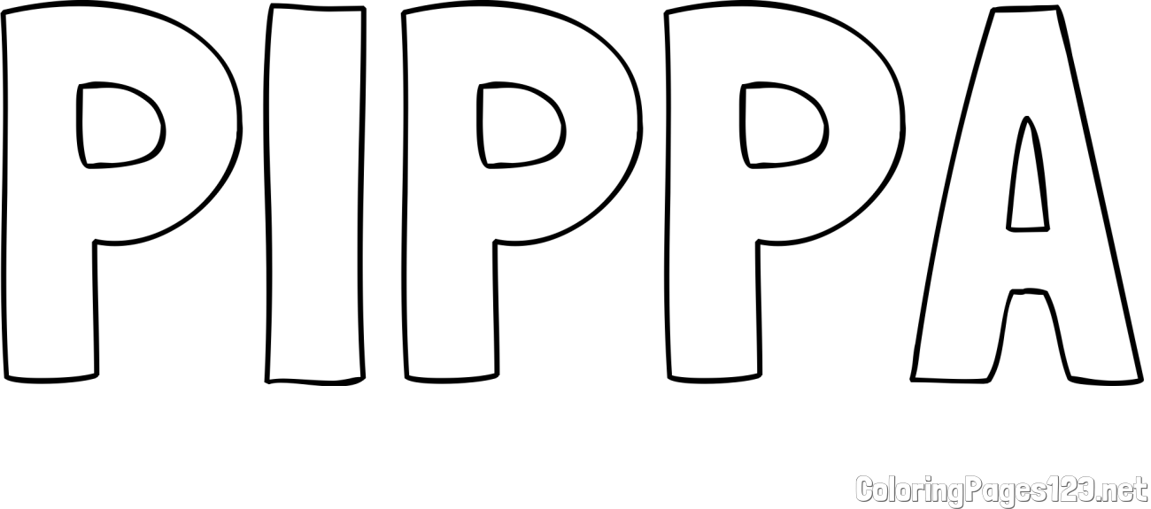 PIPPA Coloring Page