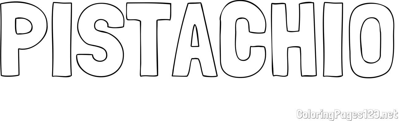 PISTACHIO Coloring Page