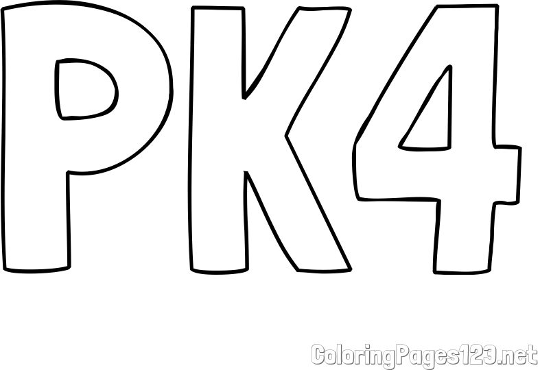 PK4 Coloring Page