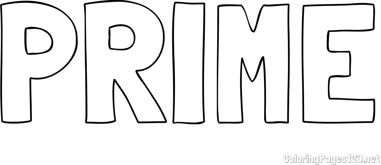 PRIME Coloring Page