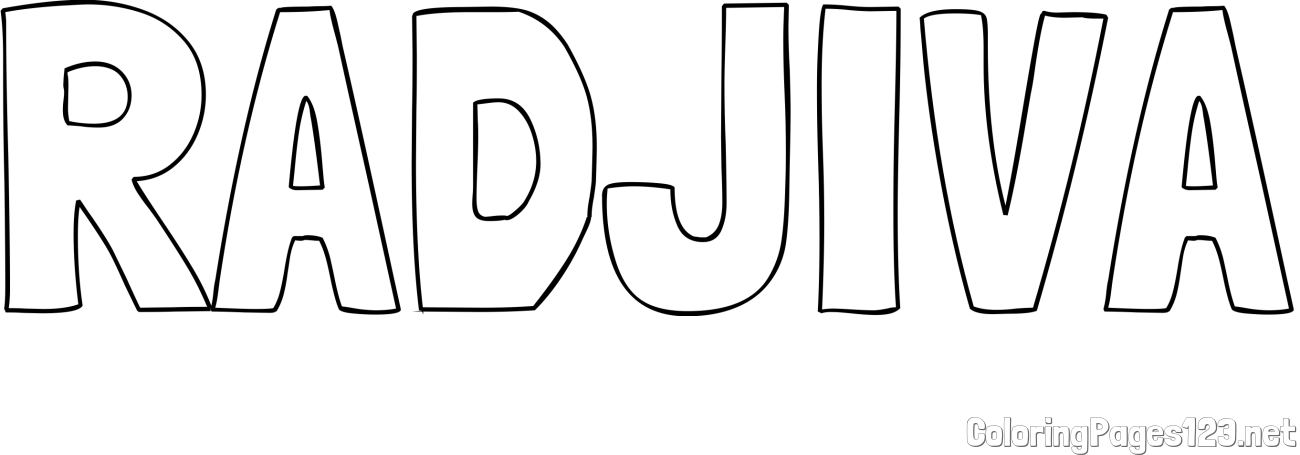 RADJIVA Coloring Page