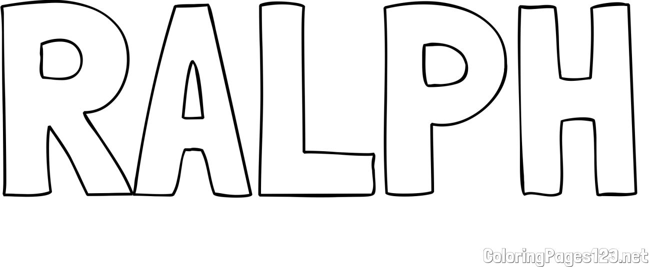 RALPH Coloring Page